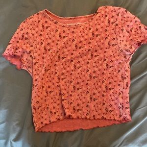 AE floral waffle baby tee